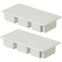 Deta TTE Maxi Trunking End Caps 100mm x 50mm 2 Pack (286VT)