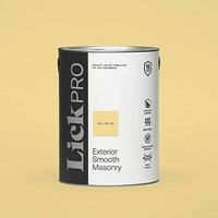 LickPro 5Ltr Smooth Yellow 08 Masonry Paint (289FW)