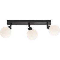 Knightsbridge Bar 3-Light Triple G9 Wall & Ceiling Spotlight Matt Black (289GA)
