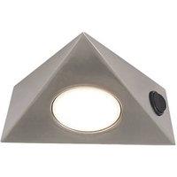 LAP Triangular LED CCT Cabinet Downlight Satin Nickel 5W 400lm (2906X)