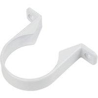 FloPlast Solvent Weld Pipe Clip White 50mm (29092)