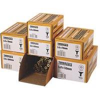 TurboGold PZ Double-Countersunk 5mm (Dia) Multipurpose Screw Trade Pack 1000 Pcs (290PT)
