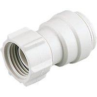 JG Speedfit Plastic Push-Fit Straight Tap Connectors 15mm x 1/2" 2 Pack (29175)