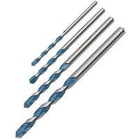 Erbauer Straight Shank Multi-Material Drill Bit Set 4 Pieces (291JL)