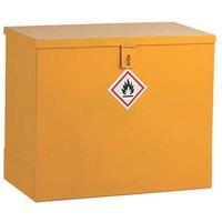 Barton Flammable Liquid Flat Top Storage Bin Yellow 609mm x 330mm x 508mm (291VV)