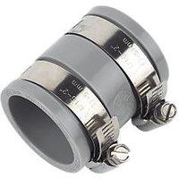 FloPlast WF07 Flexi Waste Straight Coupling Grey 30-38mm x (29220)
