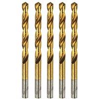 Erbauer Straight Shank Metal Drill Bits 7mm x 109mm 5 Pack (29283)