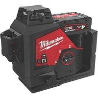 Milwaukee M123PL-401C 12V 1 x 4.0Ah Li-Ion RedLithium Green Self-Levelling Cross-Line Laser Level (292KH)