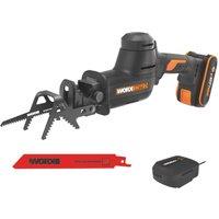 Worx WG893E 20V 1 x 2.0Ah Li-Ion PowerShare Brushless Cordless Reciprocating Garden Saw (292YU)