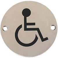 Essentials Disabled Toilet Sign 76mm (29338)