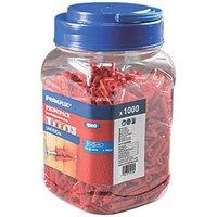 Rawlplug Uno Wall Plugs 6mm x 28mm 1000 Pack (293HT)