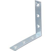 Essentials Corner Brackets Silver 120mm x 120mm x 16mm 10 Pack (293TE)
