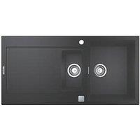 Grohe K500 1.5 Bowl Granite Composite Sink Black Reversible 1000mm x 500mm (293VY)