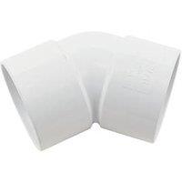 FloPlast Solvent Weld Bend 135 White 50mm (29473)