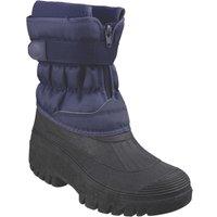 Cotswold Chase Touch Fastening and Zip up Size 9 Navy Non Safety Wellies (294XN)