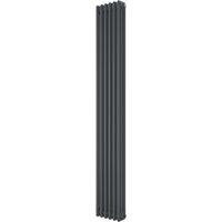 Azur 1800mm x 290mm 3410BTU Anthracite Vertical 3 Column Radiator (294YR)