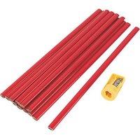 Essentials 300mm Carpenters Pencils HB 12 Pack (2950V)