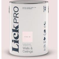 LickPro 5Ltr Pink 04 Vinyl Matt Emulsion Paint (295TM)
