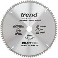 Trend CraftPro CSB/AP30584 Aluminium/Plastic Circular Saw Blade 305mm x 30mm 84T (295XG)