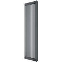 Azur 1800mm x 560mm 5410BTU Anthracite Vertical 2 Column Radiator (295YR)