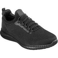 Skechers Cessnock Size 6 Black Slip-On Occupational Trainers (296PR)
