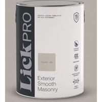 LickPro 5Ltr Smooth Taupe 01 Masonry Paint (296TM)