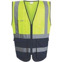 Regatta Pro Executive Hi-Vis Vest Yellow/Navy Medium 39.5" Chest (297VF)