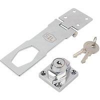 Smith & Locke Locking Hasp & Staple Chrome 115mm (2996X)