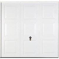 Gliderol Georgian 7' 6 x 6' 6 Non-Insulated Framed Steel Up & Over Garage Door White (299FR)