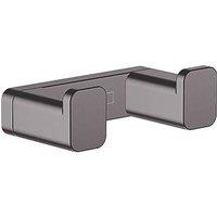 Hansgrohe AddStoris Double Bathroom Hook Brushed Black Chrome (299VG)