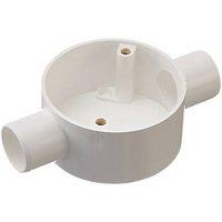 Deta TTE 2 Way 20mm Through Box White (299VT)