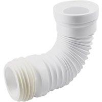 Flomasta Flexible Straight Pan Connector White 160 - 300mm (300JN)
