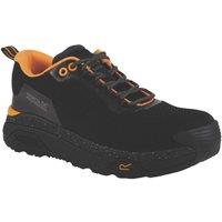 Regatta Crossfort S1 Trainer Size 7 Black/Gun Metal Waterproof Safety Boots (300JW)