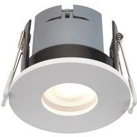 Saxby CosmosMidi Fixed Fire Rated LED Recessed Downlight White 6W 630lm (301RE)