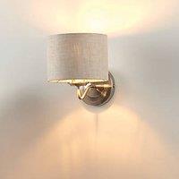 Quay Design Miles Wall Light Brushed Nickel (301VG)