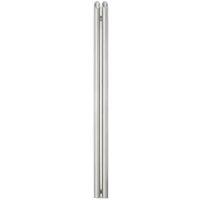 Time Bamboo 1800mm x 130mm 2043BTU Matt Chrome Vertical Designer Radiator (302KL)