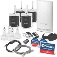 Swann SWNVK-AS4K800SD4 64GB 8-Channel 4K Wire-Free Security Camera System & 4 Indoor & Outdoor Cameras (302VW)