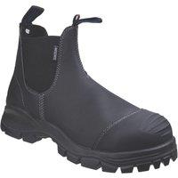 Blundstone 910 Size 8 Black Water-Resistant Steel Toe Cap Safety Dealer Boots (302XV)