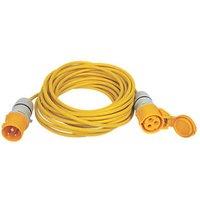 Carroll & Meynell Yellow 110V 16A Extension Lead 14m x 1.5mm (3035P)
