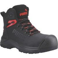 Puma Iron Heavy Duty Size 9 Black Water-Resistant Safety Boots (303XP)