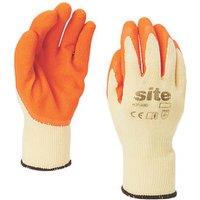Site Latex Builders Gloves Orange/Yellow Small (304GX)