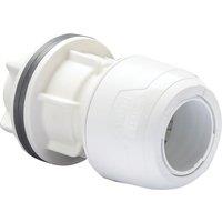 Hep2O Plastic Push-Fit Keyless Tank Connector 22mm (304RE)