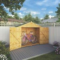 Mercia 6' 6" x 2' 6" (Nominal) Apex Timber Bike Store (304YL)