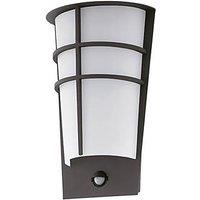 Eglo Breganzo 1 Outdoor LED Wall Light With PIR Sensor Black/White 5W 460lm (305PL)