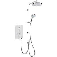 Mira Sport Max Dual with Airboost White/Chrome 10.8kW Electric Shower (305PM)
