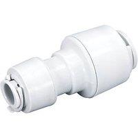 FloPlast FloFit+ Plastic Push-Fit Reducing Coupler 15mm x 10mm (305PY)