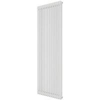 Azur 1800mm x 650mm 6312BTU White Vertical 2 Column Radiator (305YR)