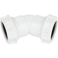 FloPlast WC19 Universal Compression Waste Bend 135 (45) 40mm (30640)