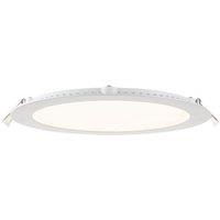 Saxby SirioDISC Fixed LED Recessed Downlight Matt White 18W 1600lm (306VX)