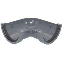 FloPlast MiniFlo uPVC 90 Half Round Gutter Angle Anthracite Grey 76mm (306YE)